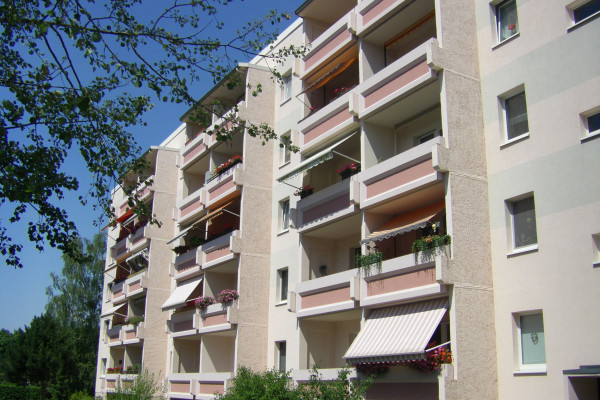 Gut ausgestattete und dennoch preiswerte Wohnung mit Blick auf den Wurzener Stadtpark